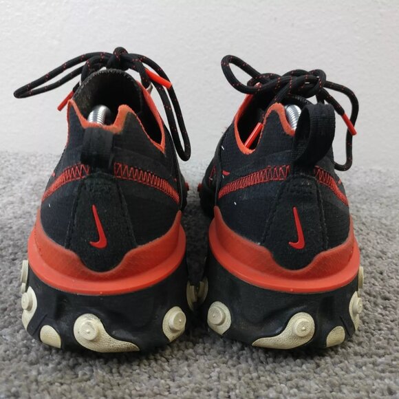 Nike React Element Script Swoosh Mens Size 7 Running Shoes Black Red CK9285-001 - Picture 6 of 9